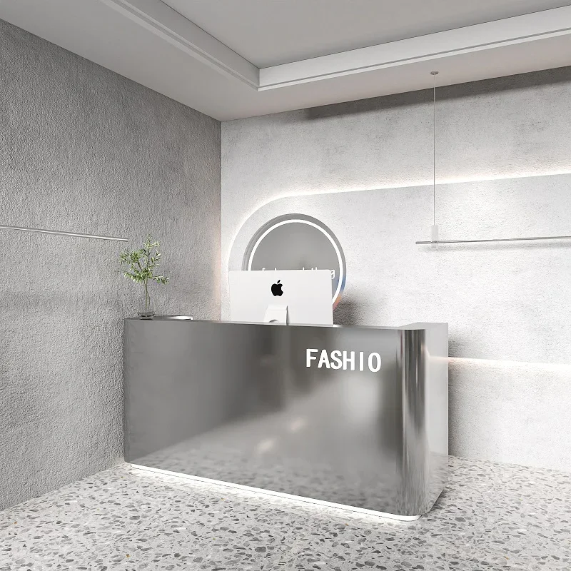 

Beauty Center Reception Clothing Store Display Table Minimalist Furniture Supermarket Recepcion Salon De Belleza Exhibitor Salon