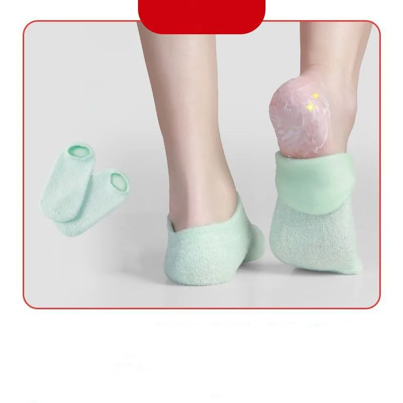 Moisturizing Socks Full Foot Gel Breathable Anti-Crack Ankle Socks Daily Wear Exfoliating Preventing Dryness Cracked Heel Care view 6