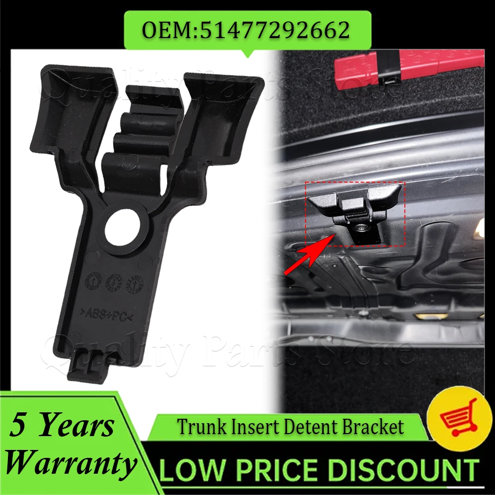 New 1PC Car Boot Luggage Detent Clip Stopper For BMW F30 F32 F80 M3 F82 M4 Trunk Insert Detent Bracket 51477292662