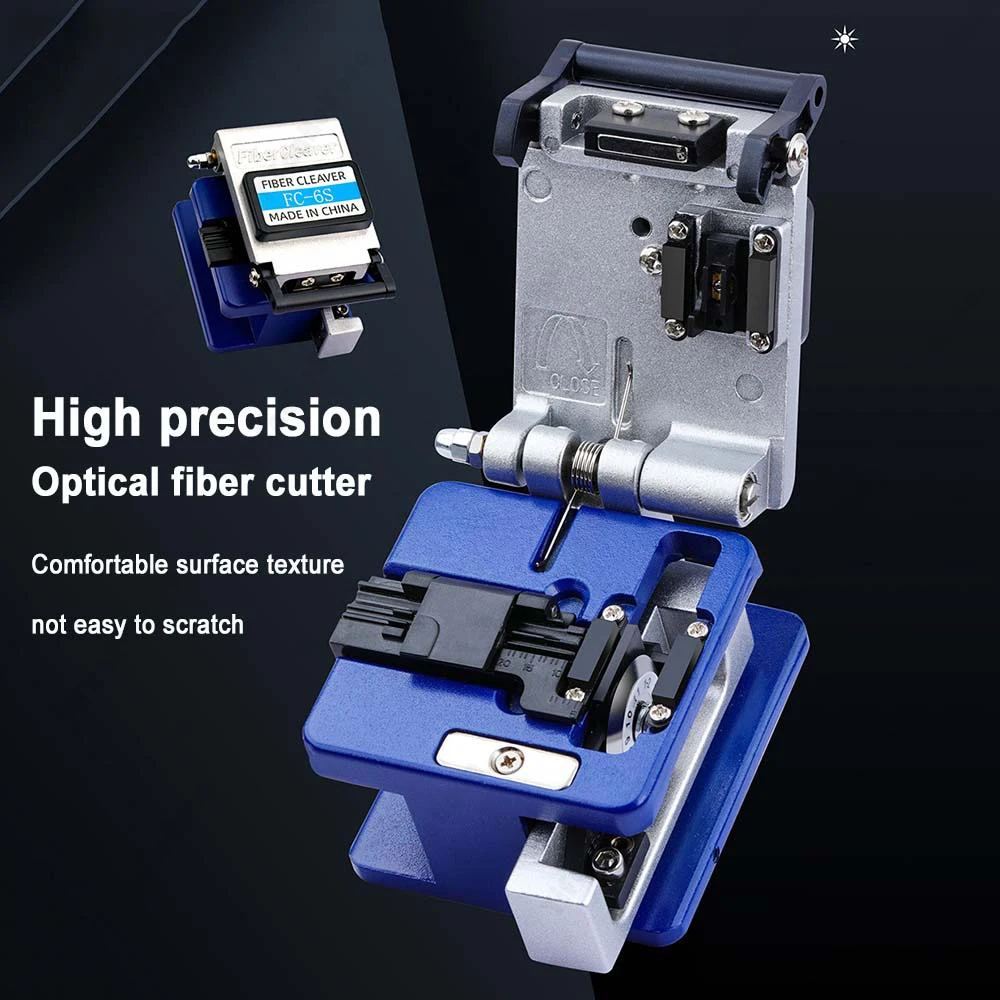 

FC-6S FTTH Optical Fiber Cleaver metal High Precision cold connection cutter tool