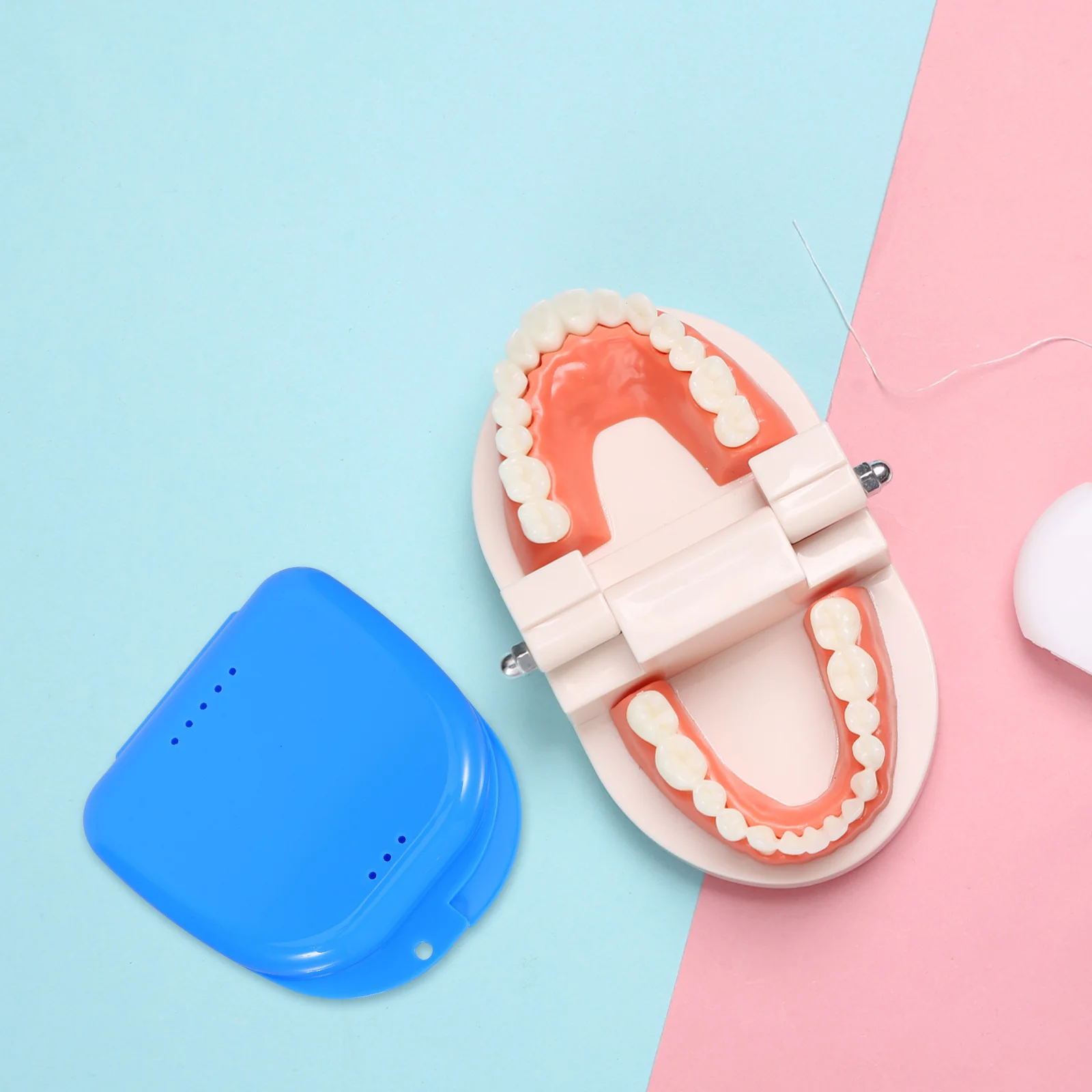 12 قطعة صندوق تخزين أسنان مدمج التجنيب ثقوب التهوية مقصورات آمنة للسفر المنزل استخدام المحمولة أليجنر