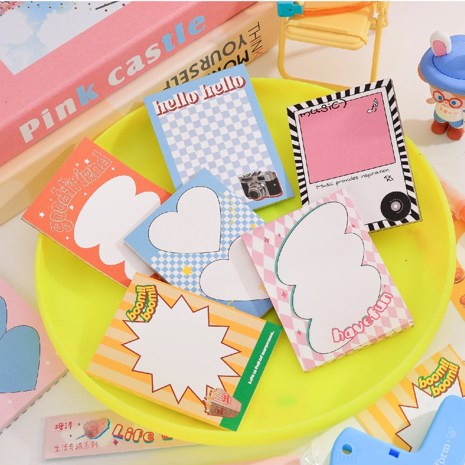 4packs/LOT Life Adventures series cute lovely creative decoration DIY paper memo pad