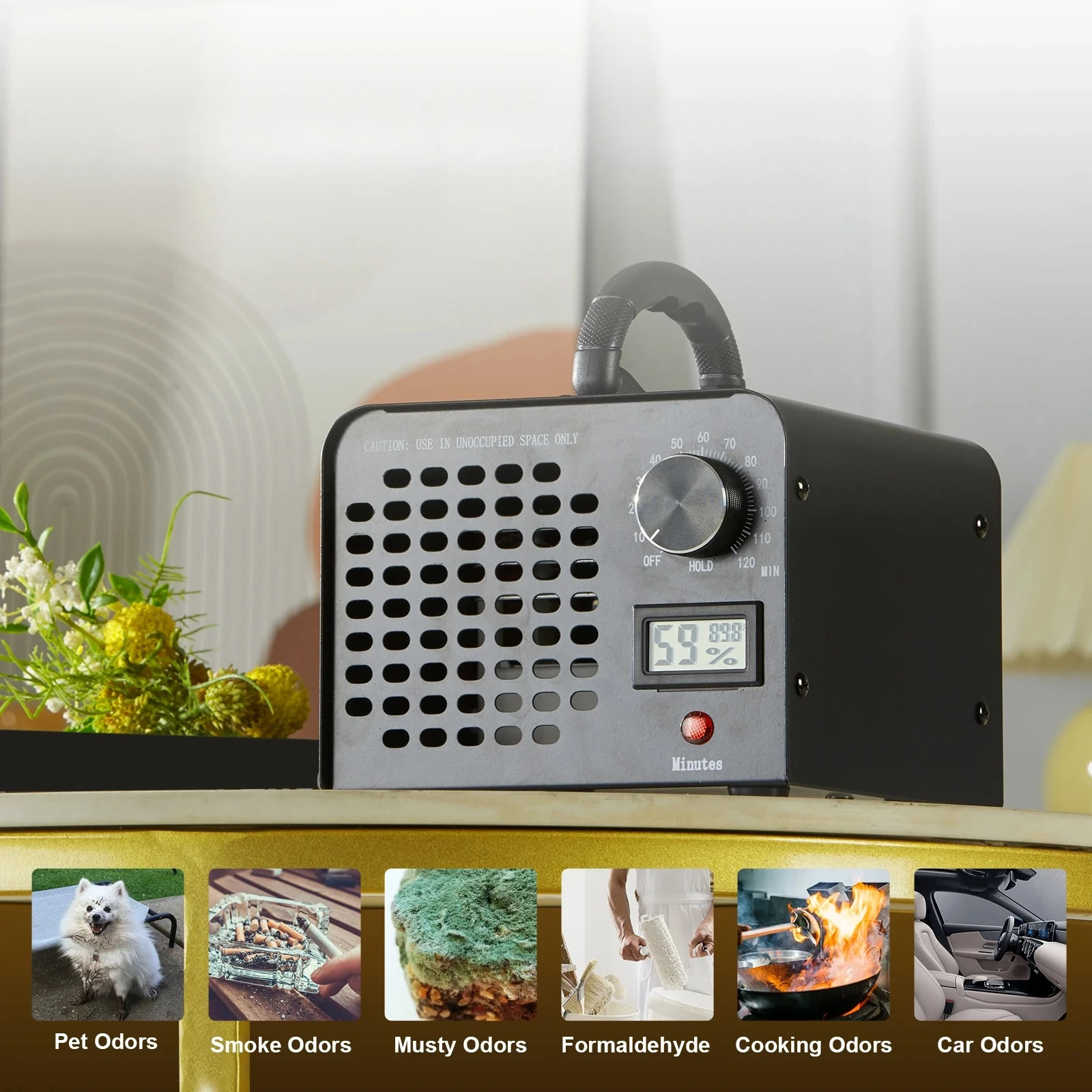 

Ozone Generator 12000/24000/36000mg/h - High Capacity Odor Remover for Commercial & Industrial Use