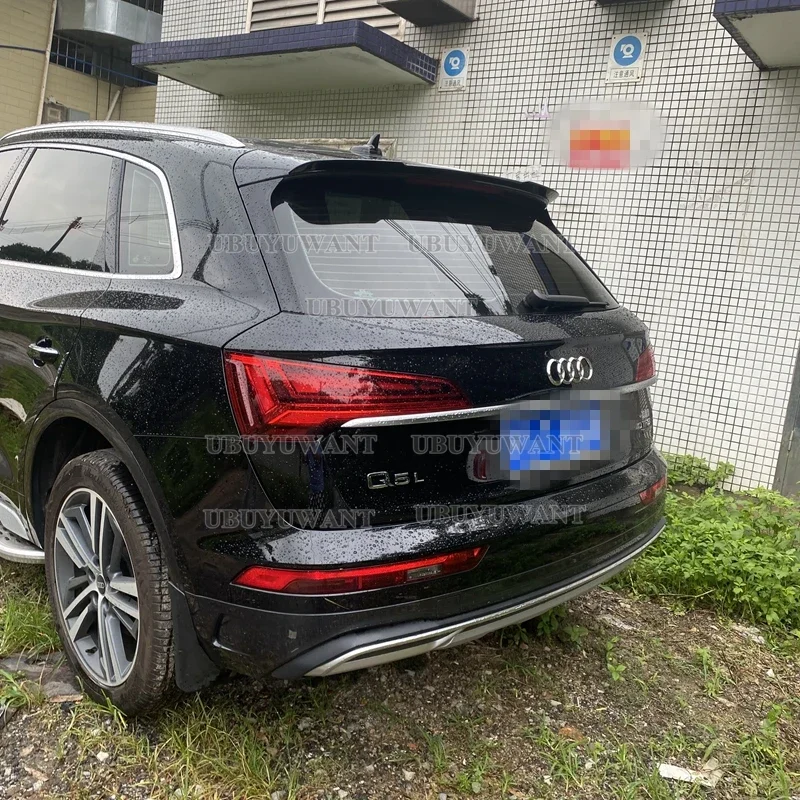 v Style For Audi Q5 Q5L Spoiler 2019 2020 2021 2022 2023 High Quality ABS Material Car Rear Trunk Wing Accessories Body Kit