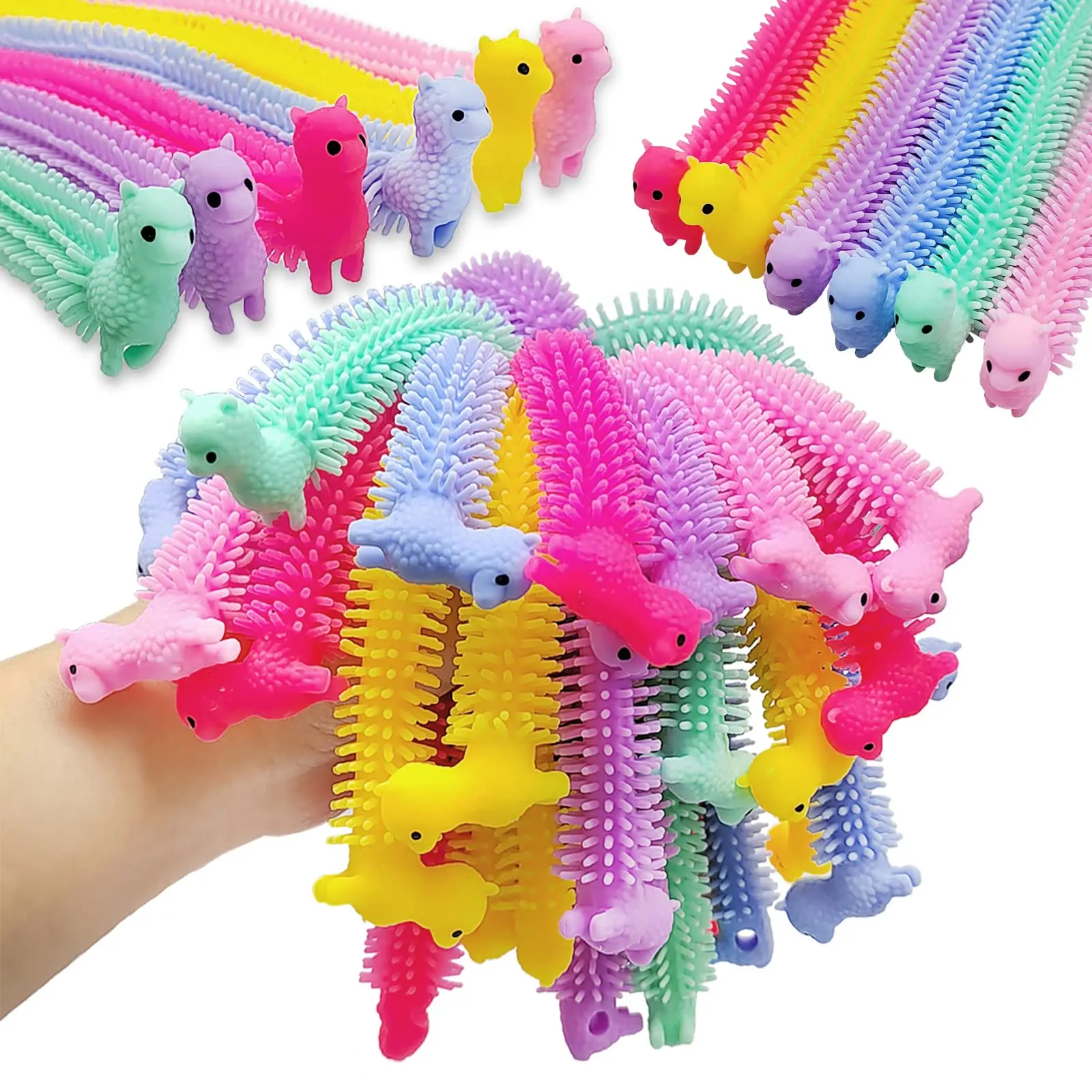 5-50pcs Stretchy Fidget Toy,Upgraded Sensory String,Colorful Stretchy Strings Fidget Toy for Kids,Adults,Autism