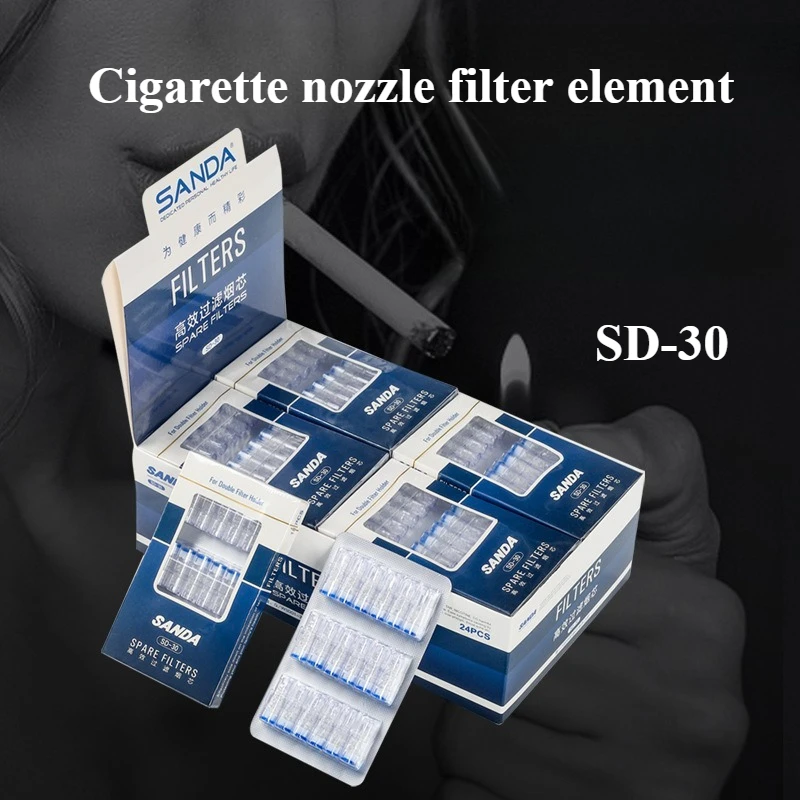 432PCS Disposable Cigarette Nozzle filter core Replacement type Double filter filters element Cigarette holder Accessories