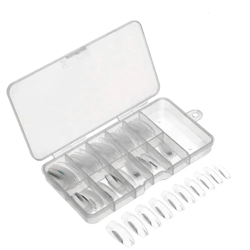 

100Pcs Eco Friendly ABS Fake Nails Perfect Length Adjustable Shape False Nail Tips for Manicure Nail Art No Smell Non Toxic Gift