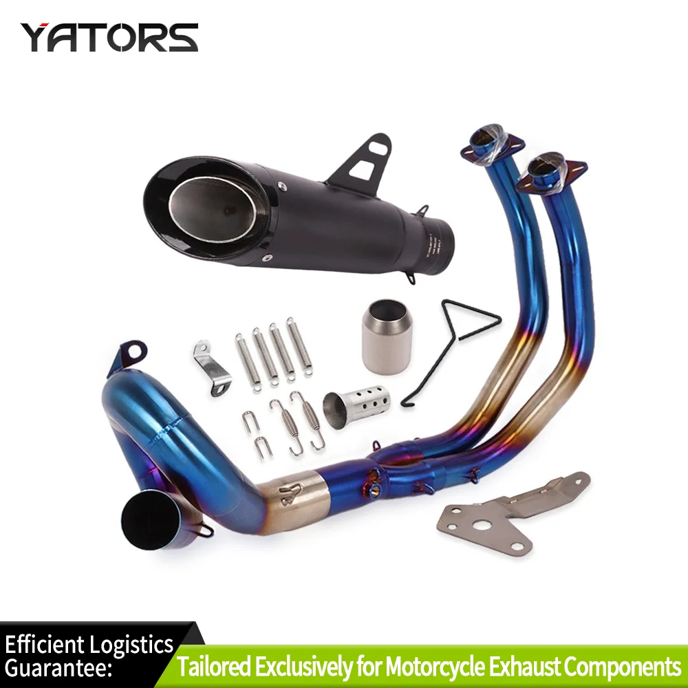 Für Yamaha YZF R7 MT07 FZ07 2022 2025 Komplettes Auspuff-Header-Verbindungsrohr 51mm Schalldämpfer Auspuffrohre Schalldämpfer Auspuffrohre – Detail 6