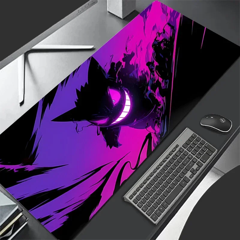

2025Leather Mouse Pad Larger Pikachu Speed Pc Computer Keyboard Pad PokemonS HD G-gengar Desk Mat Gaming Accessories Home Mousep