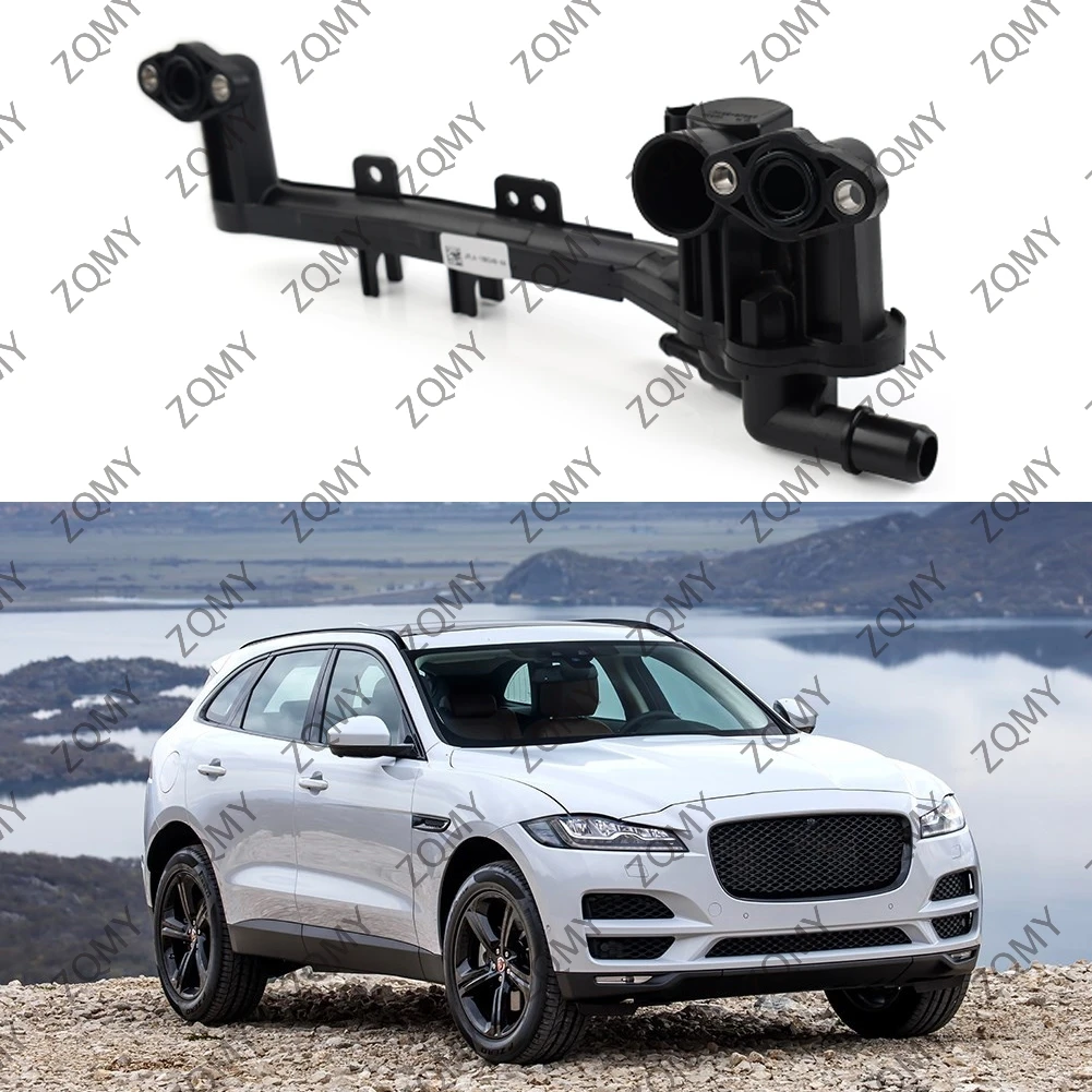 Engine Cooling System Water Heater Pipe With Sensor For Land Rover Range Rover Sport/Vogue For Jaguar F-Pace 5.0L V8 Gas F-Type