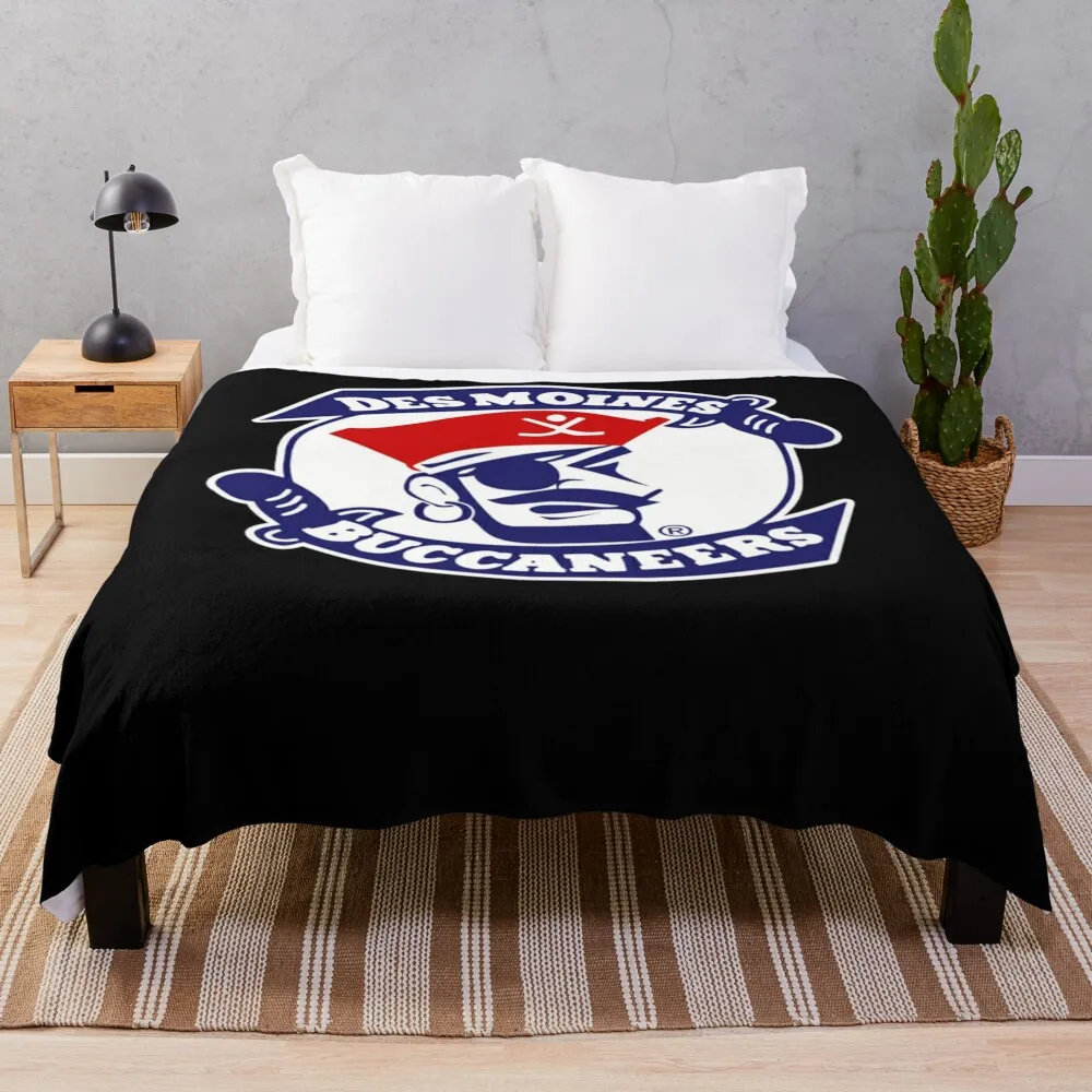 

des moines buccaneers hockey Throw Blanket Moving Thermal Blankets