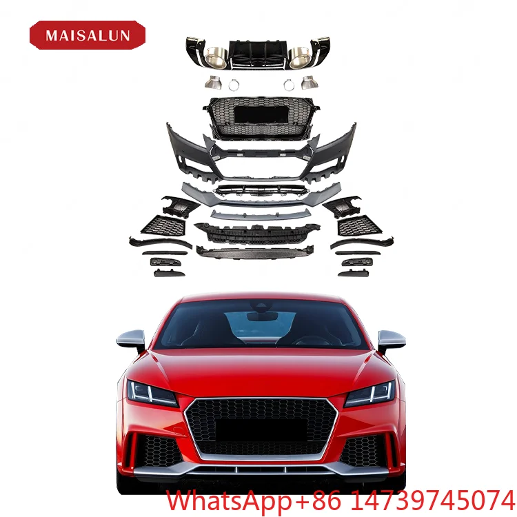 TTRS‑Style High‑Quality Facelift Body Kit Front Rear Bumper Exterior Tuning AccessoriesCar Partsold‑to‑new Upgrade