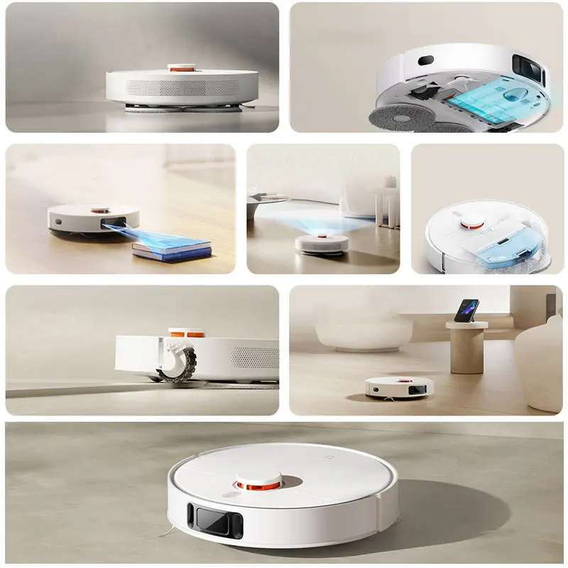 XIAOMI MIJIA 3S Robot Vacuum Cleaner Mop For Home Sweeping Dust Cleaner 4000PA Cyclone Suction Wireless Cleaner Mop LDS Scan App