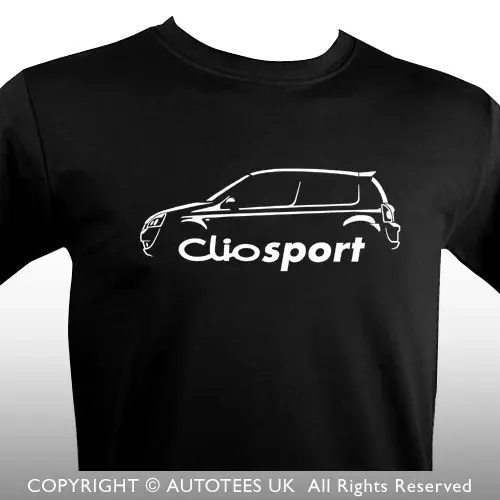 Hot Sale 100% Cotton France Clio 182 Cup Classic Car T-Shirt Tee Shirt Custom Aldult Teen Unisex Digital Printing Tee Shirt