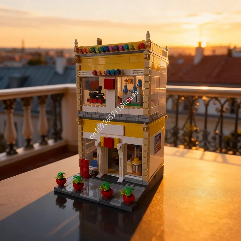 

Набор строительных блоков MOC Store (1014 деталей): Модульная альтернативная модель для сборки. Архитектурный конструктор. Креативный подарок на Рождество и День рождения.