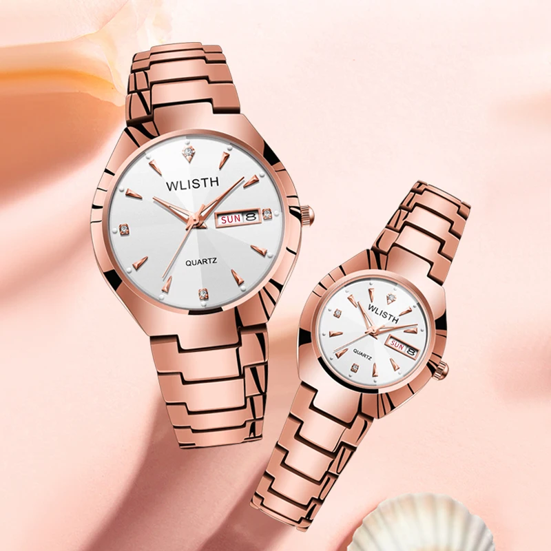 

Часы женские роскошные модные деловые повседневные женские кварцевые часы из нержавеющей стали дата неделя водонепроницаемые часы для женщин montre