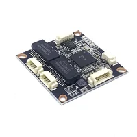 38mm Industrial Ethernet Switch industrial 4 port 10/100M network ethernet switch 5V/12V/15V power input Temperature-40 to 75℃ 6