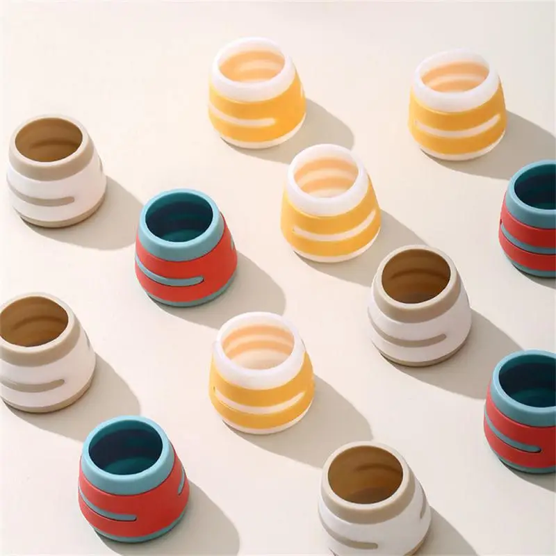 스툴 안티 스퀴크 스티커, 범용 소음 감소 및 미끄럼 방지 테이블 다리 패드, 다기능 보호 실리콘 다리, 조용한