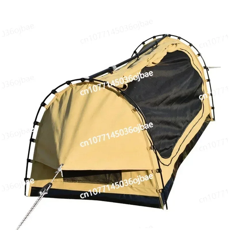 

4x4 Off-road Camping Hiking Waterproof 2-person Aluminum Pole Portable Anti Slip Canvas Tent 11mm