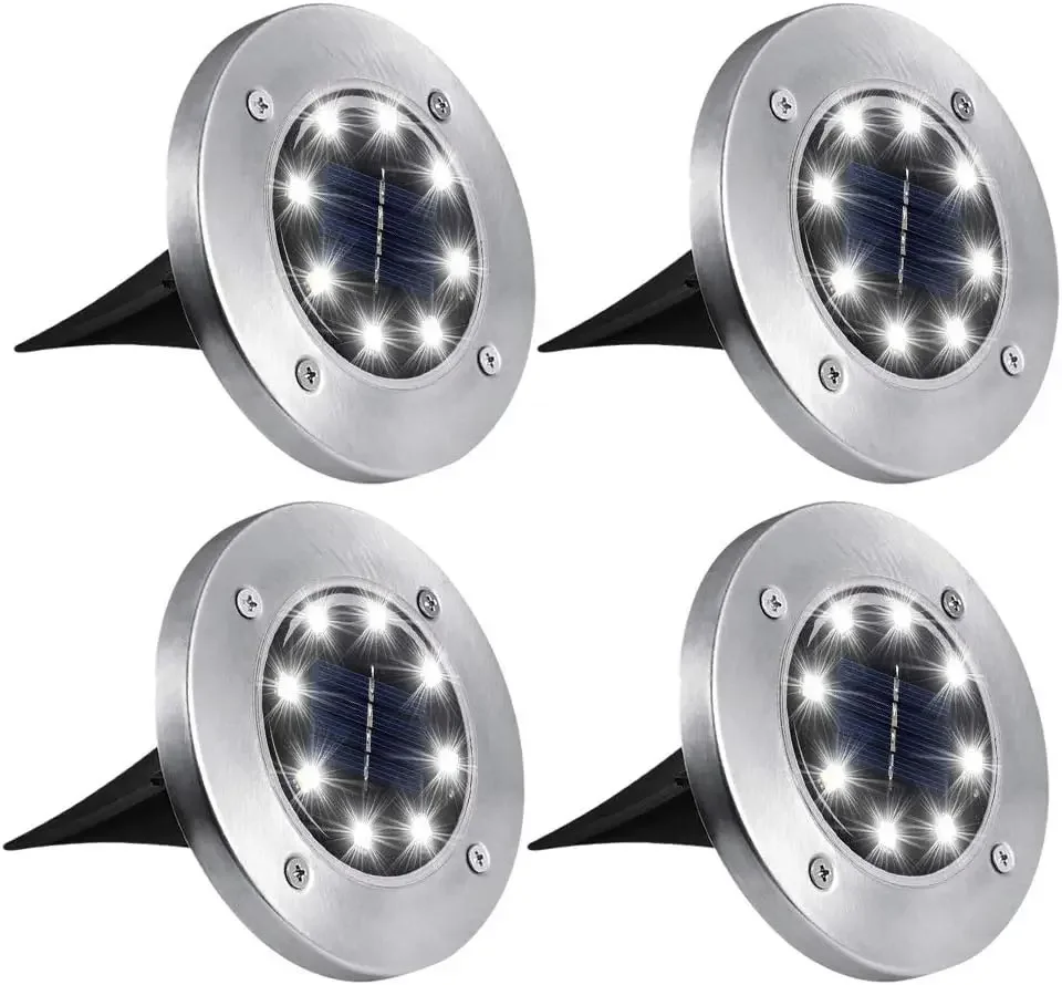 4PCS-Mini solar buried lamp, garden buried lamp, outdoor waterproof decoration, landscape atmosphere, street lamp
