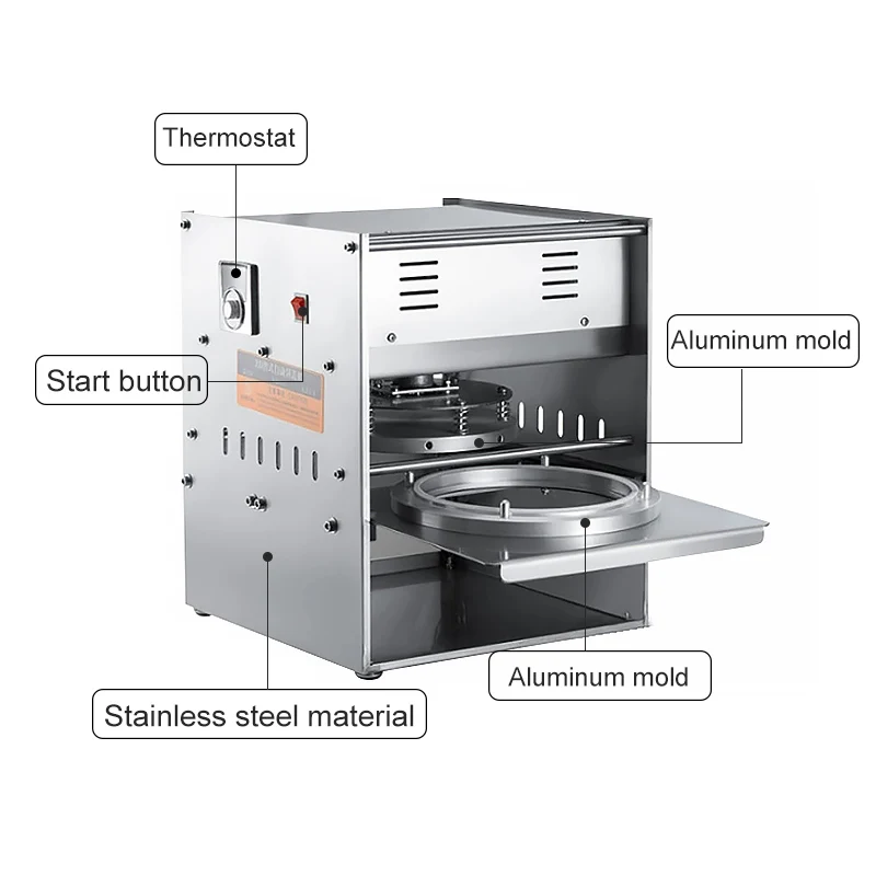 

Square plate sealing machine noodle soup aluminum foil sealing machine takeaway food takeaway cup container packaging