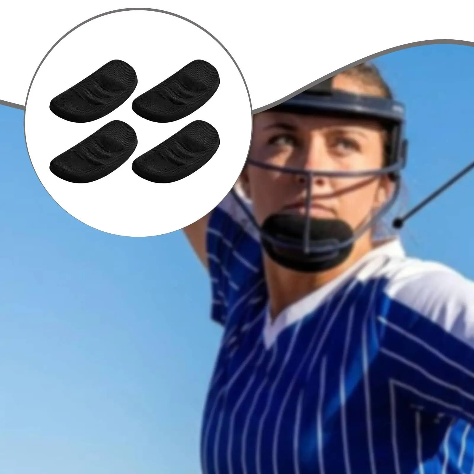 Chin Pad Replacement Lightweight Soft Cushion for Catchers Mask Baseball Helmet Protection