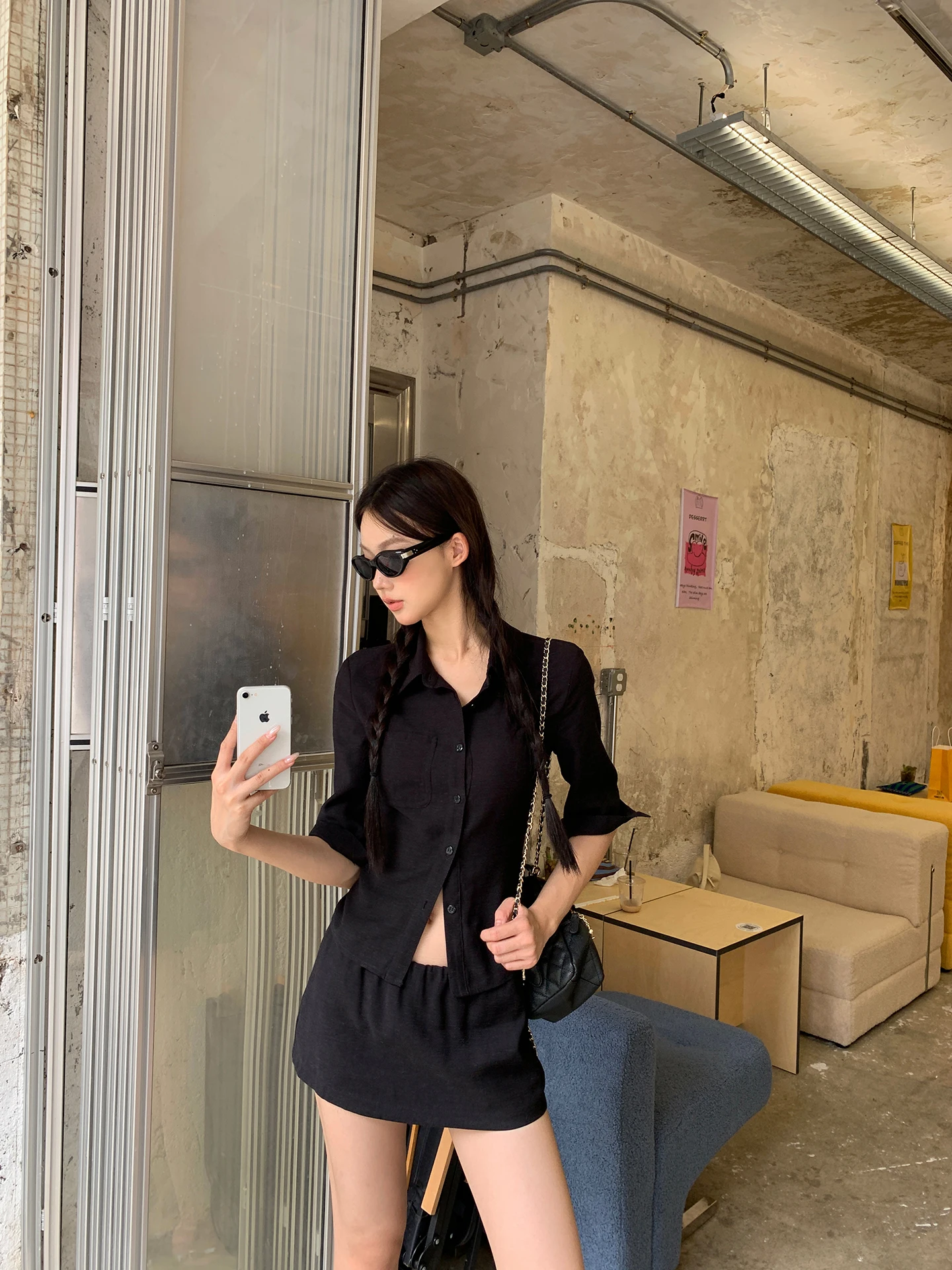 

Женская летняя блузка Slim Fit с длинным рукавом, модная, с эффектом утяжки талии, с воротником, дышащая, для повседневной носки