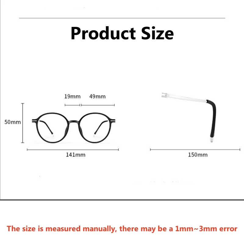 TFTB خفيفة للغاية 6 جرام ريترو نظارات دائرية للرجال والنساء أنيق TR90 سبائك التيتانيوم النظارات الطبية البصرية الإطار 8201 #2