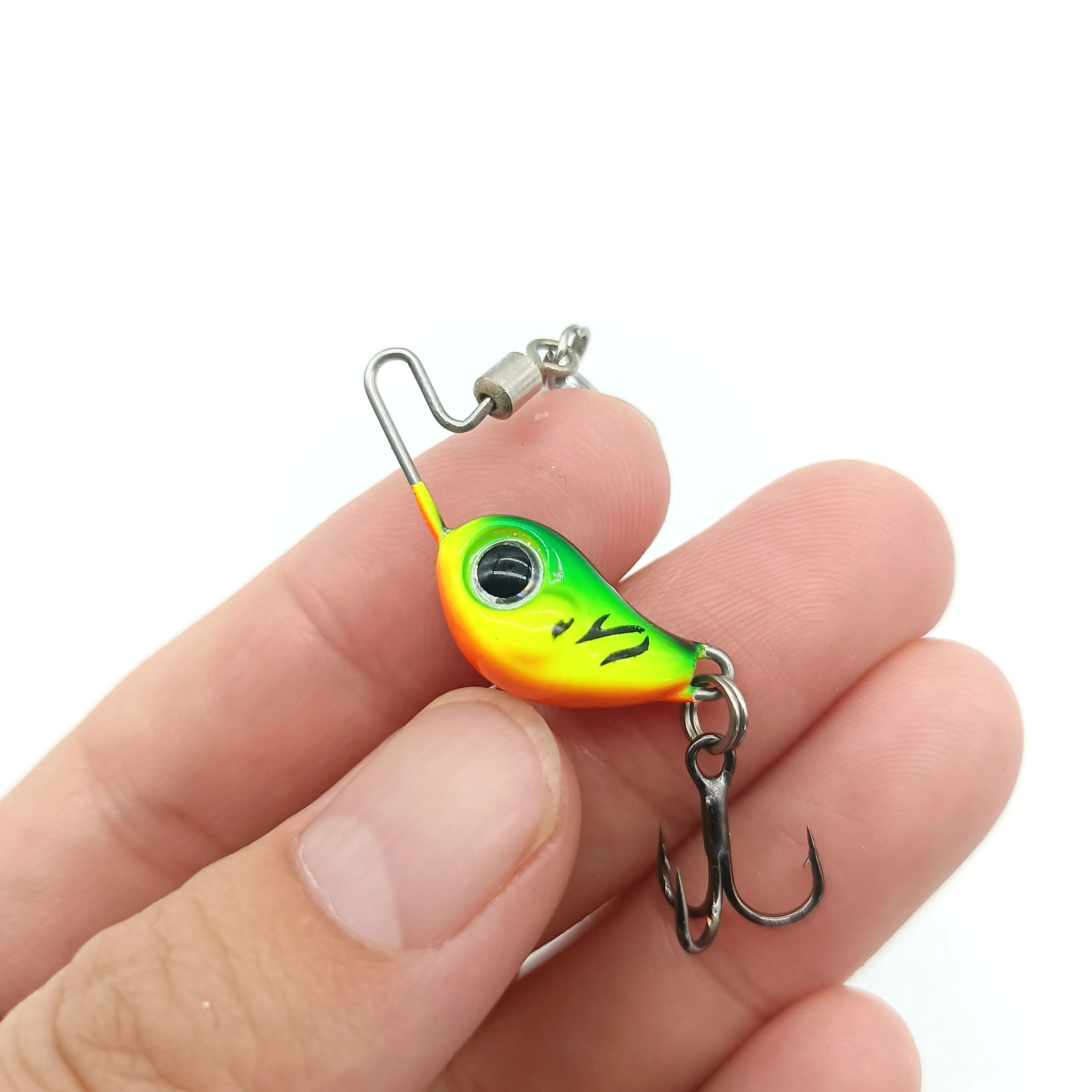 DUODUOYU 1pcs Mini VIB Jig Fishing Leurre 4g/8g Spinner Sinking Rotating Spoon Crankbait isca artificial  fishing accessories