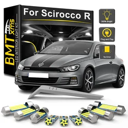 BMTxms 11Pcs For Volkswagen VW Scirocco R 2009 2010 2011 2012 2013 2014 2015 2016 2017 LED Interior Lights Bulb Car Accessories