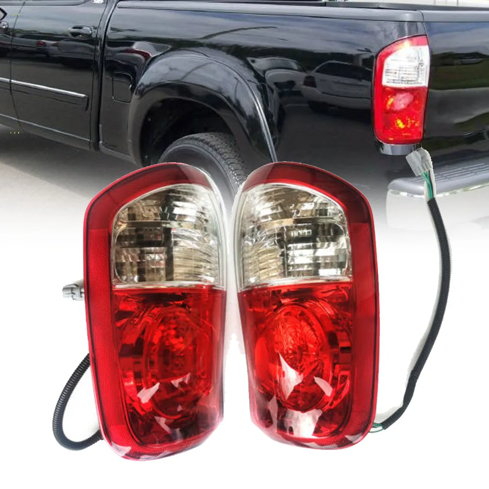 

Pair of Taillamp LH+RH Tail Light Durable Rear Brake Lamps Pair Set Fits For Toyota Tundra Double Cab /Crew Cab 2004 2005 2006