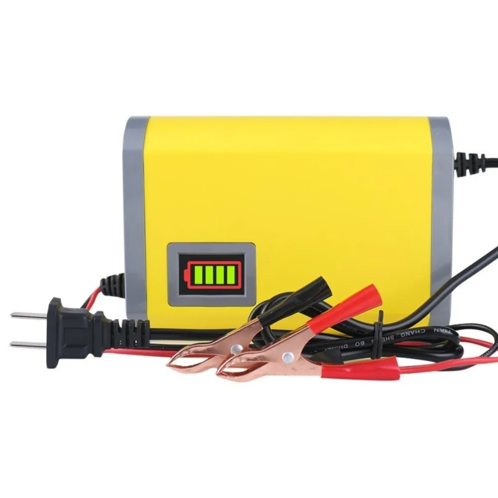 12V Smart Battery Charger LCD Display Power Display Automobile Battery Charger Multifunctional 2 Amp Battery Maintainer