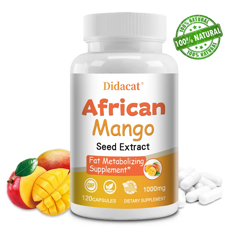 African Mango Extract Cleanse, Fat Burner, Dietary Supplement, Detox Capsules