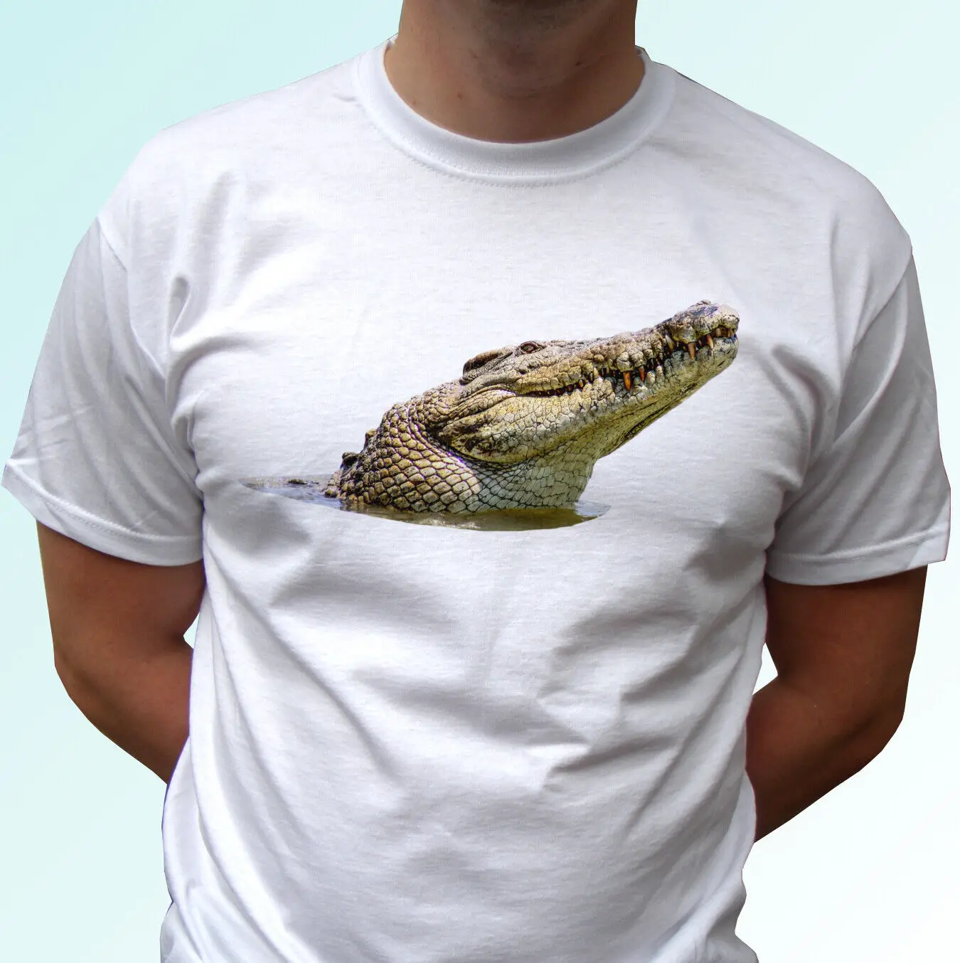 

Crocodile t shirt tee alligator top animal gift design mens womens kids sizes