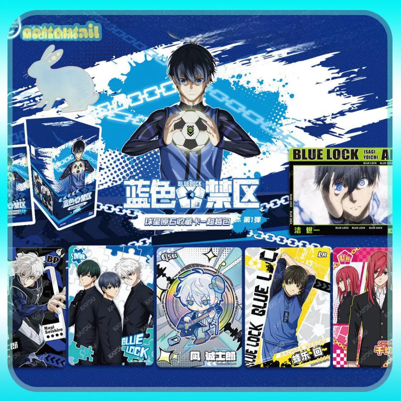 Carte de collection originale Kayou Blue Lock Star Player, boîte mystère, pack Transcendence, cartes à collectionner, cadeau pour filles