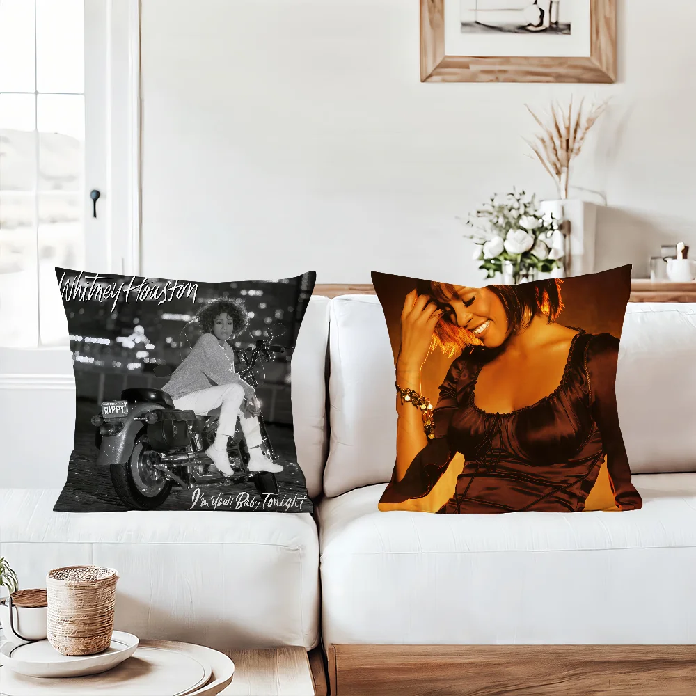 كيس وسادة سنجر واتني هيوستن مناسب لغرف النوم وغرف المعيشة والسيارات والديكور المنزلي #4