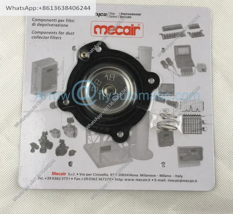 Mecair DB18 Nitrile Buna Viton Diaphragm Repair Kit for Pulse Jet Valve VNP208 VEM208 VNP308