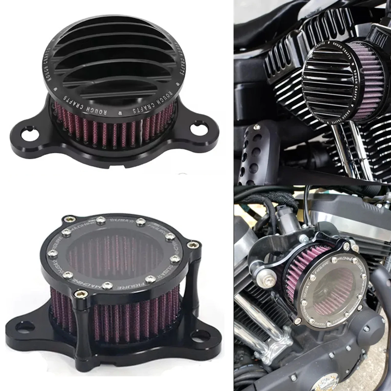 

Air Cleaner Intake Filter System Kit For Harley Sportster XL883 XL1200 Iron 883 Seventy Two 1991-2023 Motorcycle Air Filter CNC