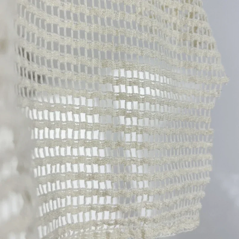 Hollow Handmade Woven Mesh Fishnet Bag Fabric Creative Clothing Design for Warp Knitted Fishing Nets Diy Sewing By The Meter