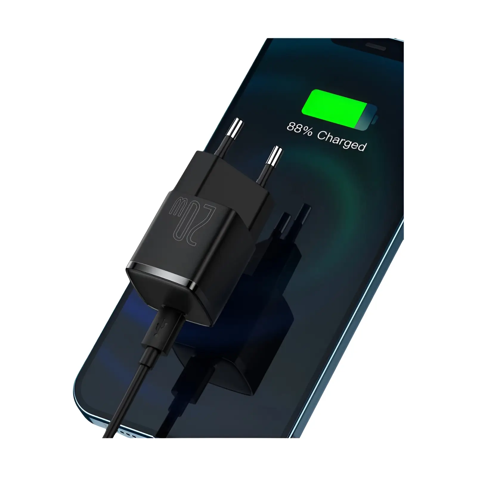 Baseus usb tipo c carregador 20w portátil usb c carregador suporte tipo c pd carregamento rápido para iphone 15 14 13 12 pro max 11x8 plus