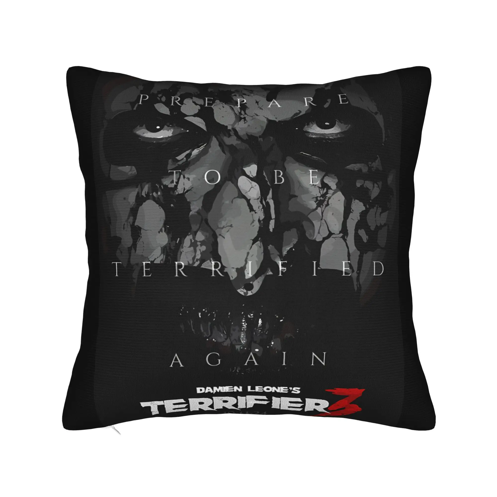 Terrifier Movie Pillow Cover  Soft Cushion Cover Retro Trendy Pillow Case For Sofa Home Decor