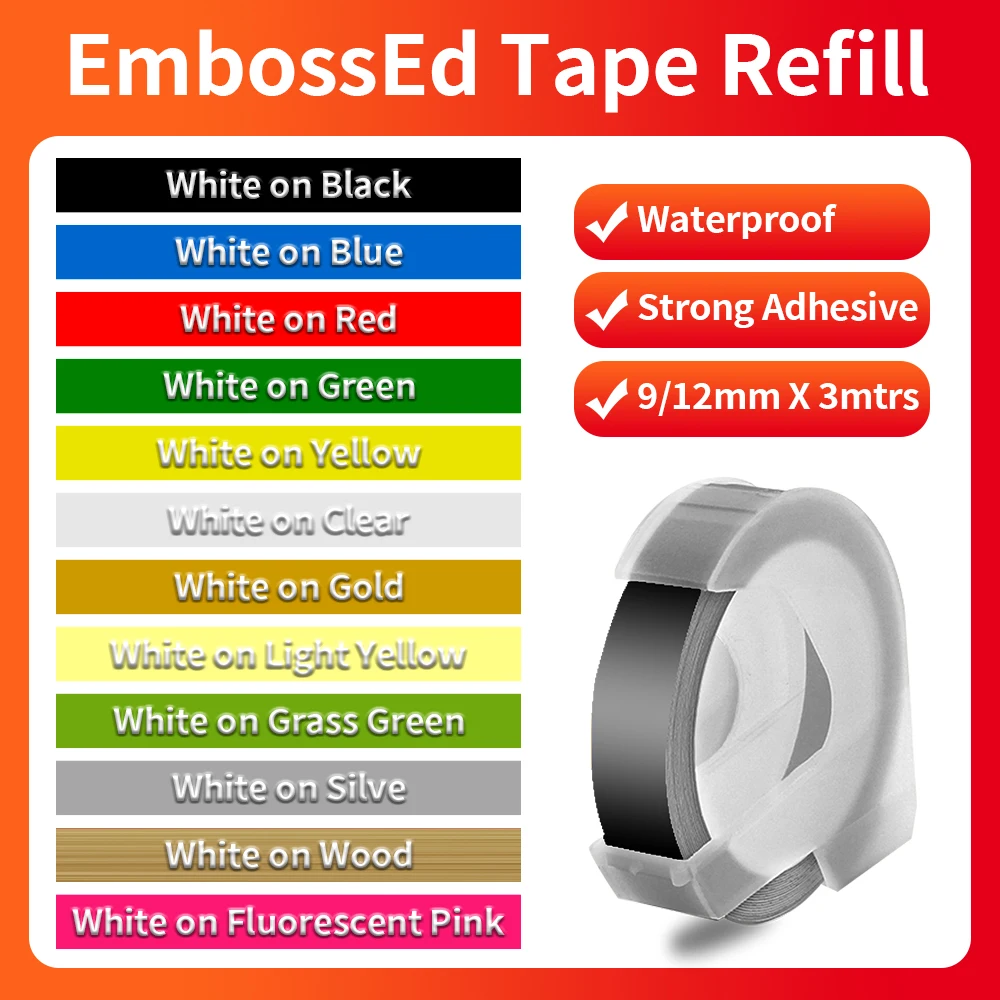 

Stain Ribbon Waterproof Tape for Phomemo A30 P15 Label Maker, Durable Embellish Fabric Ribbon Roll for Gift Packing, DIY Art