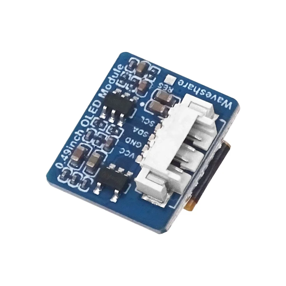 Módulo de pantalla OLED de 0,49 pulgadas, resolución de 64 × 32, pantalla en blanco y negro, interfaz de comunicación I2C
