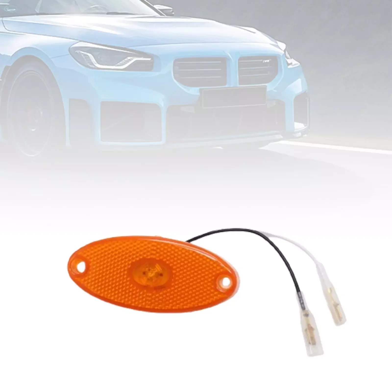 2/4Pcs RV 12V Amber Oval Led Side Marker Lamp Light Caravan Motorhome For Jokon Smlr 2012 Durable LED Side Marker Light Parts