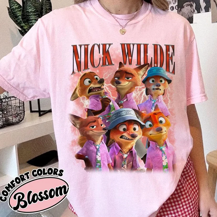 Chemise Disney Zootopia Nick Wilde, T-shirt Judy Hopps et Nick Wilde, Zootopia 2 (2025), Tour familial du parc à thème Disney 2025