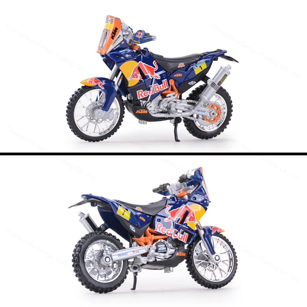 Bburago 1:18 KTM 450 Rally Static Die Cast Vehicles Collectible Motorcycle Model Toys