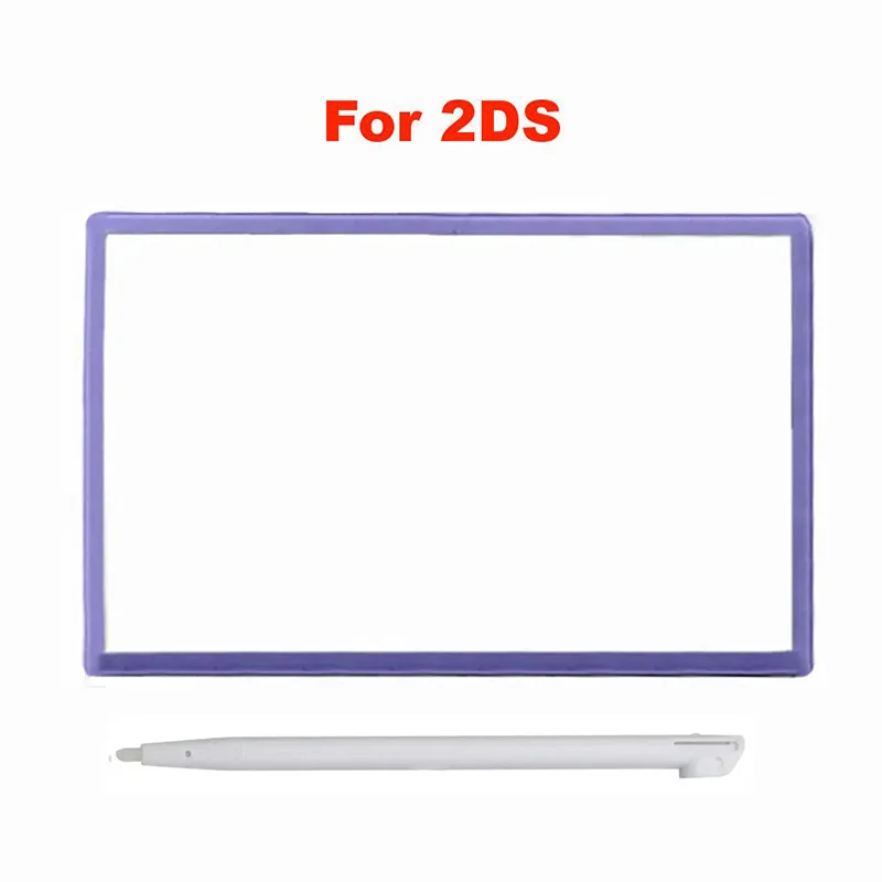 ChengHaoRan Зеркальная рамка для экрана, крышка дисплея с сенсорной ручкой, подходит для аксессуаров для обслуживания 2DS