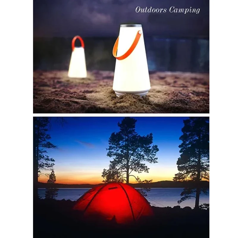 Portable LED Home Night Light Table Lamp USB Rechargeable Touch Switch Outdoor Camping Emergency Lantern