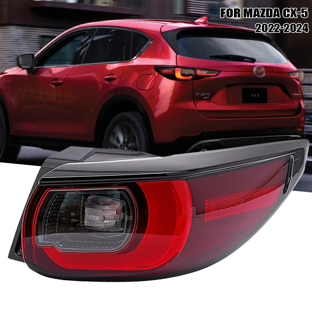 Rear Bumper Light For Mazda CX5 2022 2023 2024 LED Brake Turn Signal Reflector Lamp Left Right Pair Upgrade Kit