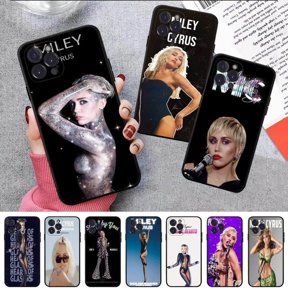 Singer M-Miley C-Cyrus Phone Case For IPhone 16 15 14 11 12 13 Mini Pro XS Max Cover 6 7 8 Plus X Funda Shell